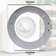 image 7 of Bosch Washing Machine Door Frame Porthole Window for WAN2000 WAN2800 Series