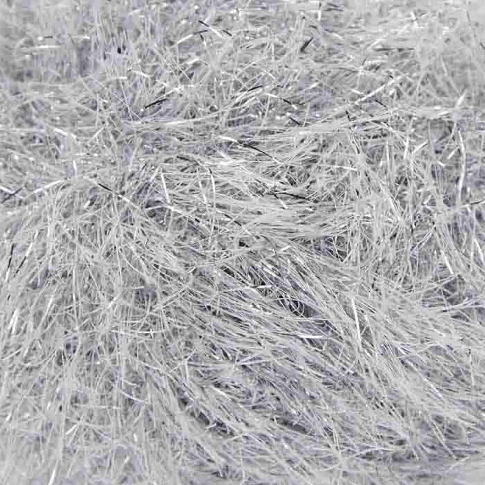 King Cole Silver Tinsel Chunky Yarn (Value Pack 12 x 50g Balls) For Crochet, Knitting - 70m per ball