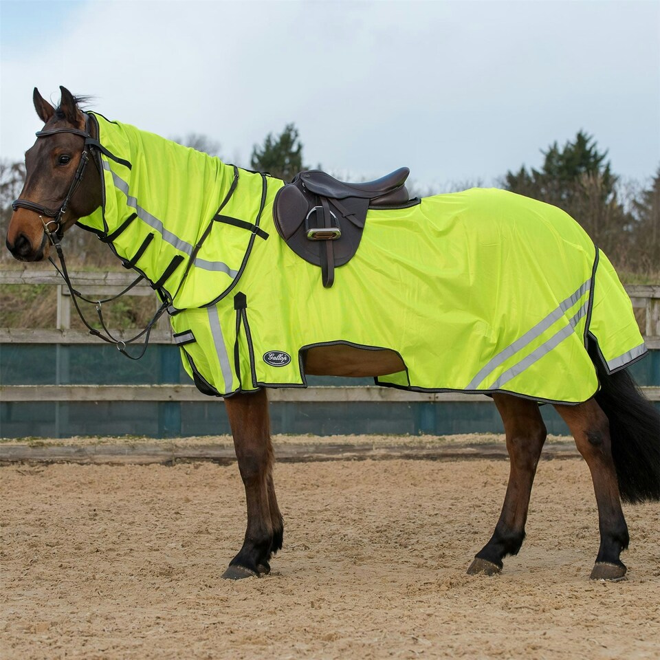 image 1 of Gallop Equestrian Ride On Fly Mesh Rug & Neck Set Yellow | Size: 7ft 0
Colour: Yellow