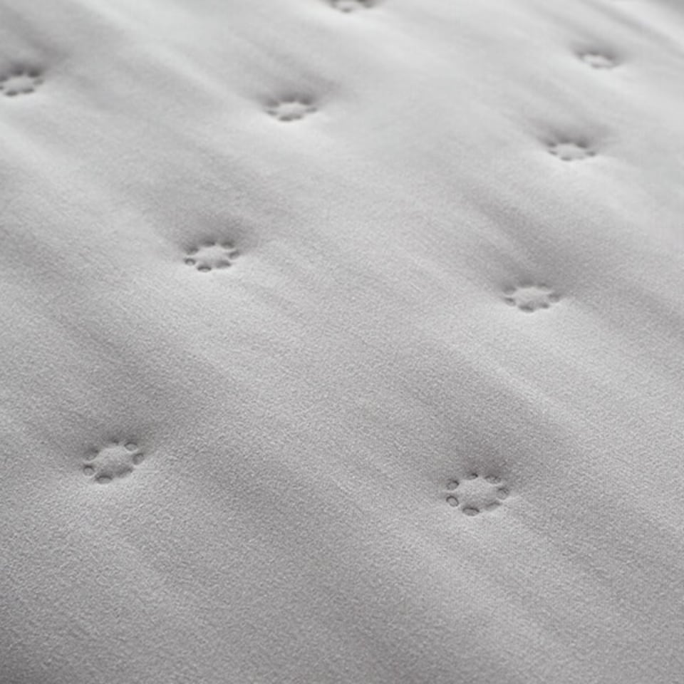 image 1 of Catherine Lansfield Cosy Nori Sherpa King Duvet Set Silver