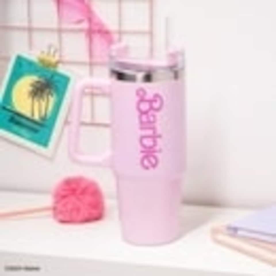 Barbie XL 1200ml Multiway Travel Cup with Straw Pink | 1L