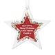image 6 of Personalised Christmas Wreath Wooden Star Decoration