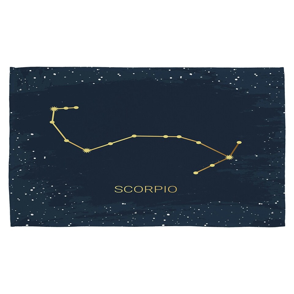 Gold scorpio (kitchen towel)
