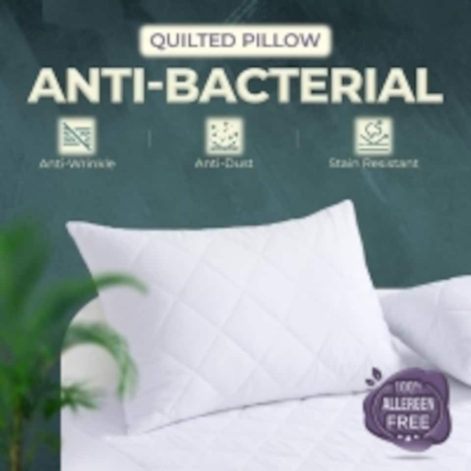 image 1 of Nod Off Quilted Bed Pillows Pack of 2, Luxury Hotel Quality Down Alternative Pillow Set