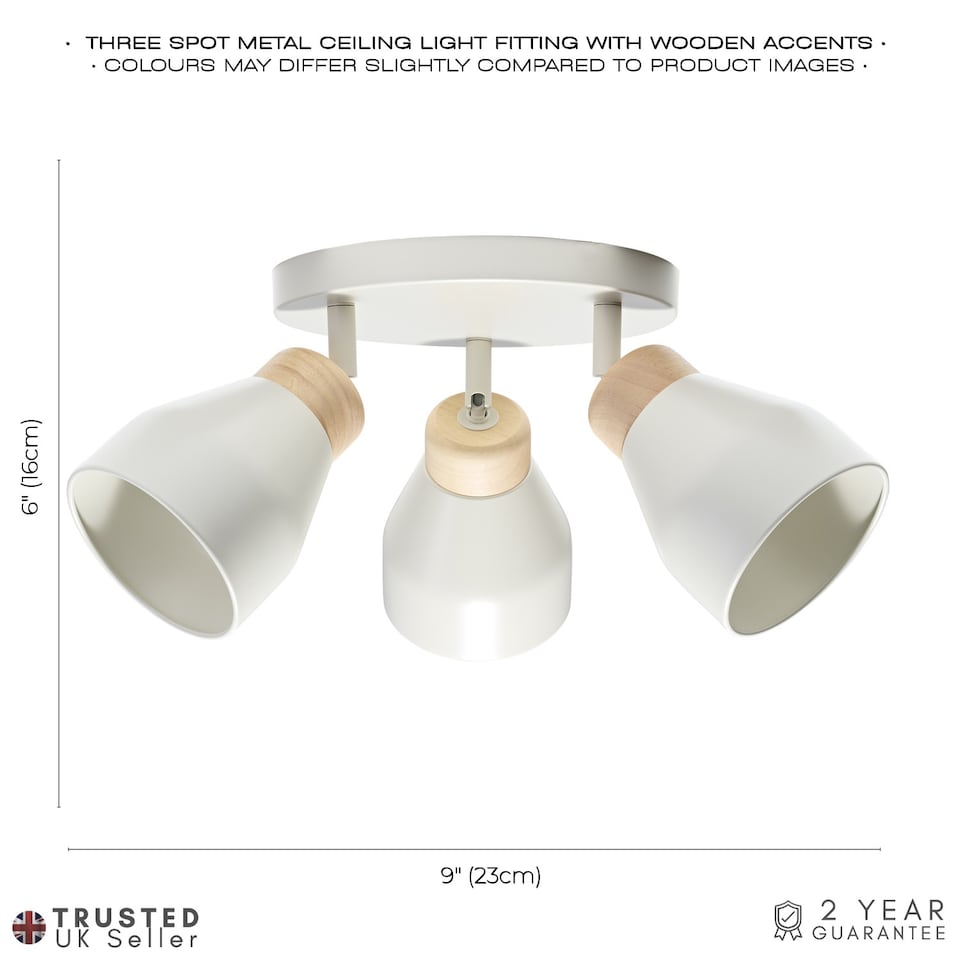 image 1 of Contemporary Scandinavian Designed Triple Spot Ceiling Light in Muted Dove Grey | Grey