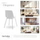 image 5 of Dining Chair Mave - large plastic seat, ergonomic, high backrest, 120 kg load capacity - Set of 6 White | White/Chrome