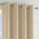 image 2 of Enhanced Living Chester Natural 66 x 54 inch (168x137cm) Eyelet Thermal Noise Reducing Blackout Curtains (PAIR) | Brown | Natural | 2