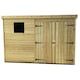 image 4 of 10 x 3 Garden Shed Pressure Treated T&G PENT Wooden Garden Shed - 1 Window + Double Doors (10' x 3' / 10ft x 3ft) (10x3)