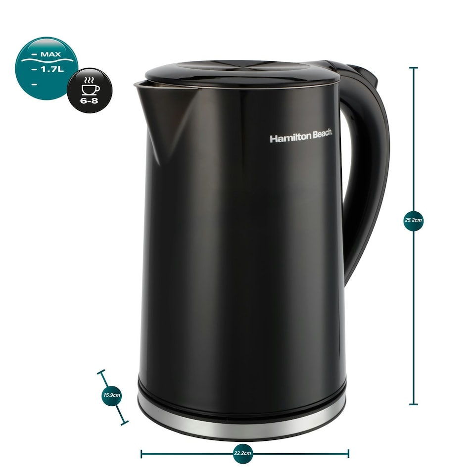 image 1 of Hamilton Beach 1.7L Kettle & 2 Slot Toaster Set