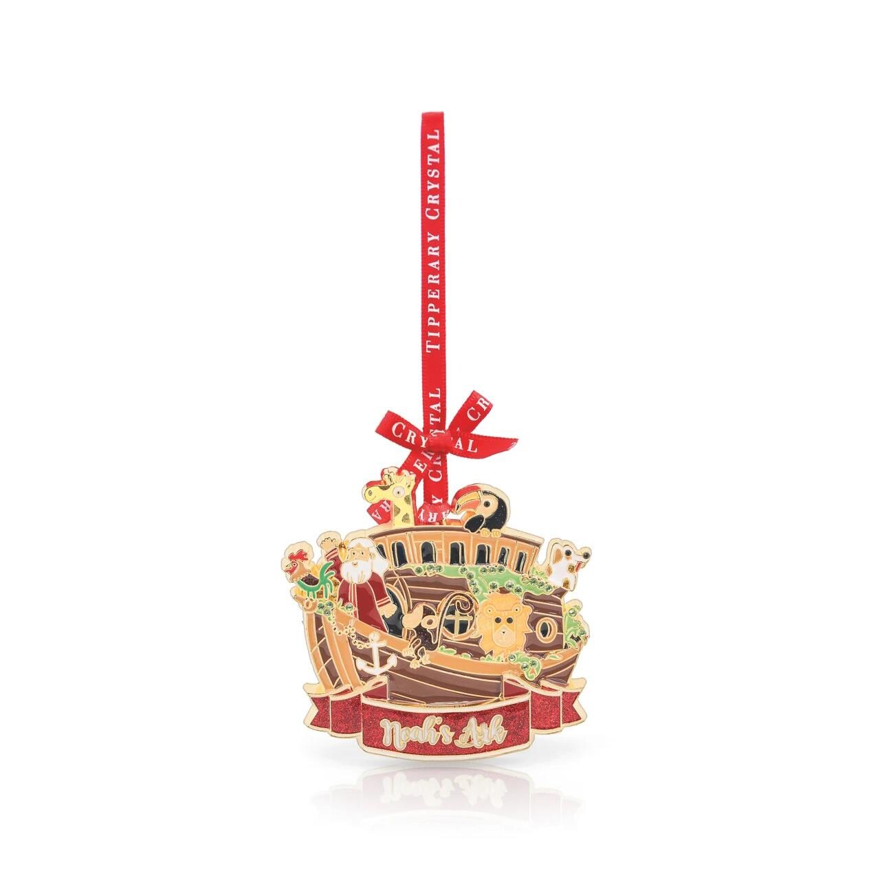 Tipperary Crystal Sparkle Noah's Ark Hanging Decoration