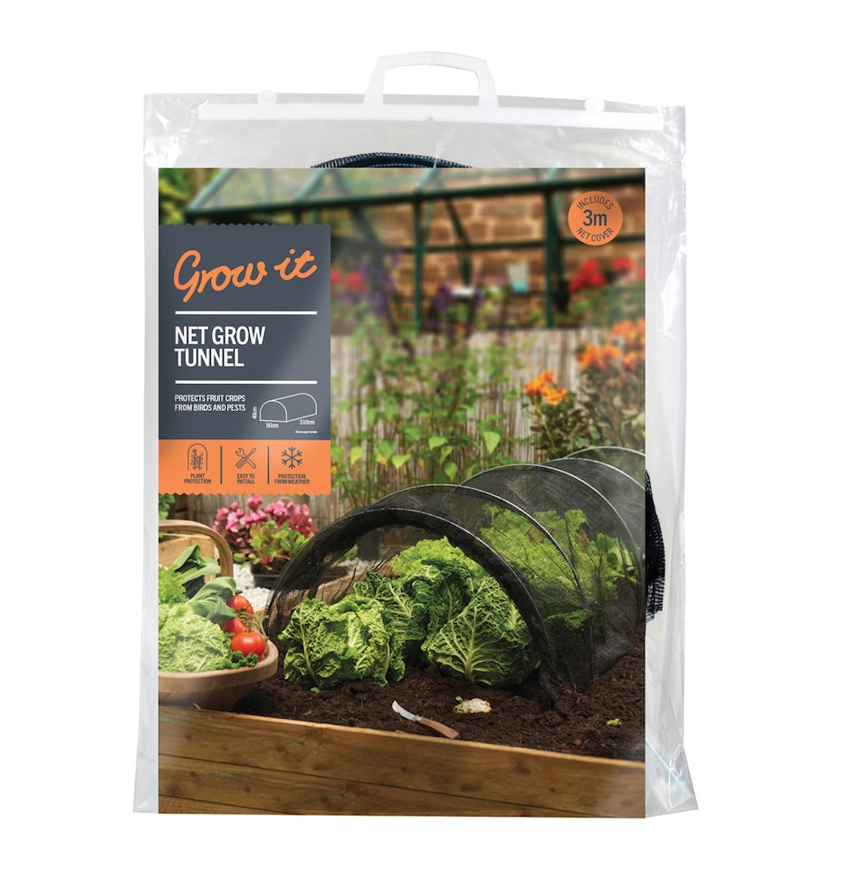 image 1 of Grow It Net Grow Tunnel | Black | Netting | Pack