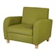 image 1 of HOMCOM Kids Armchair Children Mini Sofa Wood Frame High Back Bedroom Furniture Green