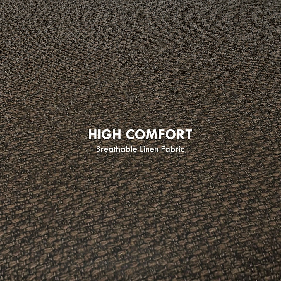 image 1 of HOMCOM Storage Ottoman, Round Stool Chair with Cushioned Top, Brown