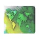 image 1 of World Map Yellow And Green (Canvas Print) 60" x 40"