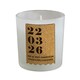 image 1 of Personalised Anniversary Cork Label Candle Jar Clear