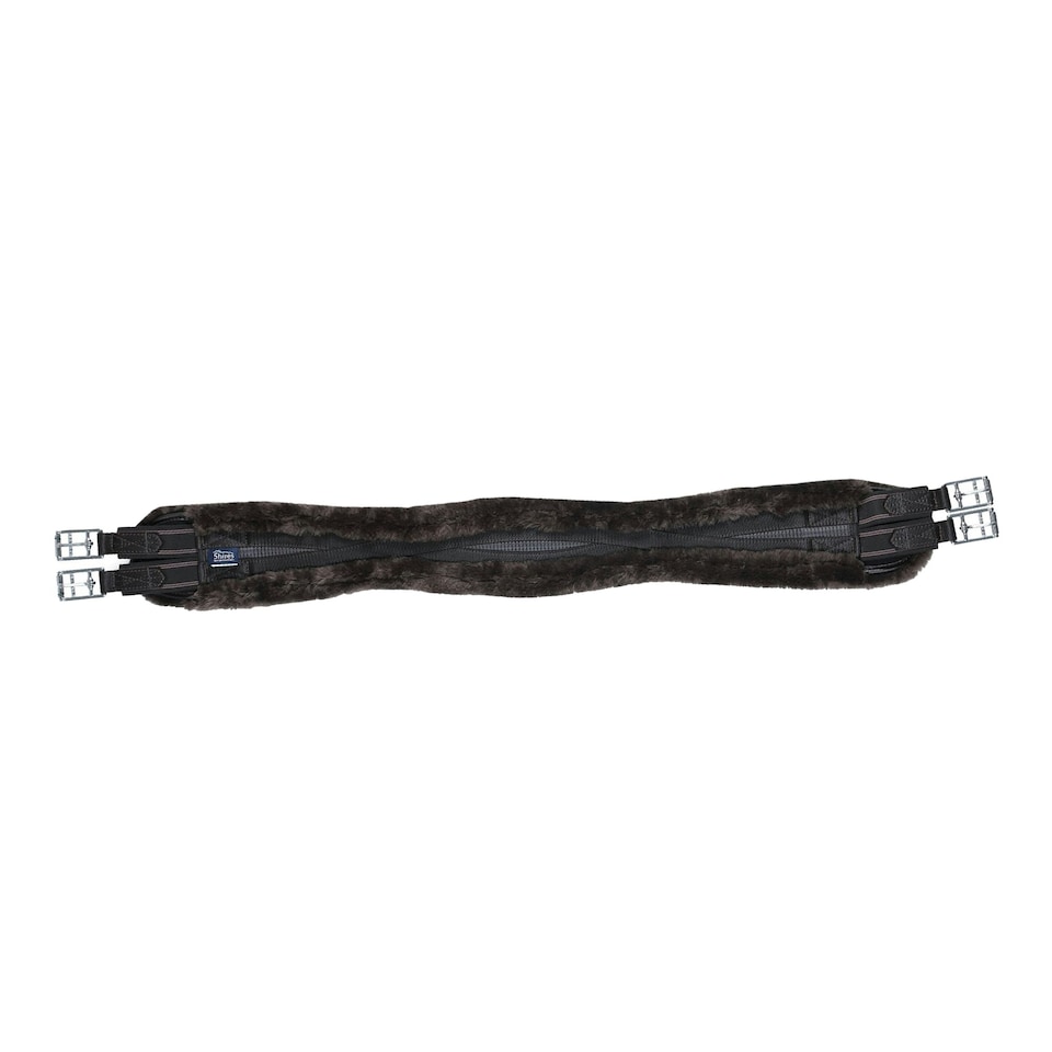 image 1 of Shires Performance Elasticated SupaFleece Contour  Horse Girth - Brown - 56in