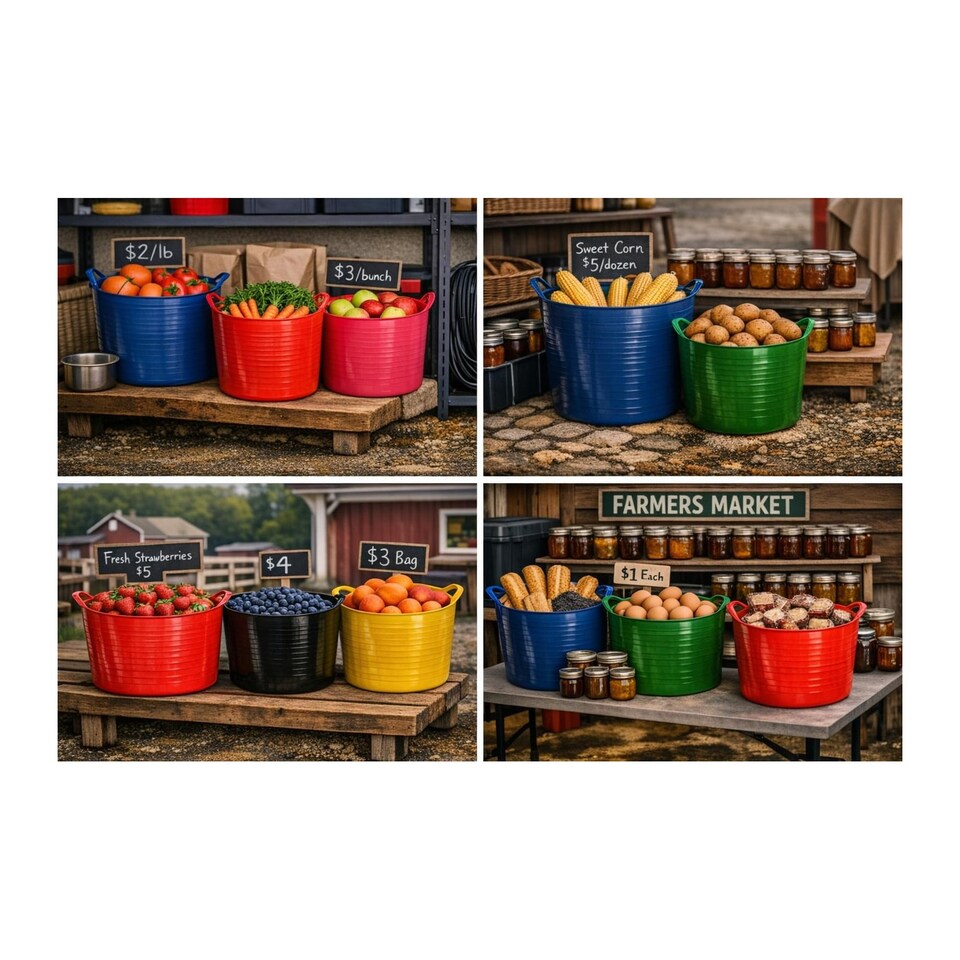 image 1 of Red Gorilla - Gorilla Tub 26L - Flexible Multi-Use Bucket | Pink