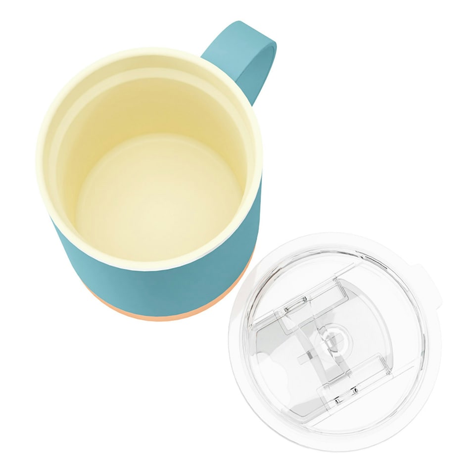 image 1 of Asobu Ultimate Stainless Steel Ceramic Inner Coating Mug 400ml Baby Blue
