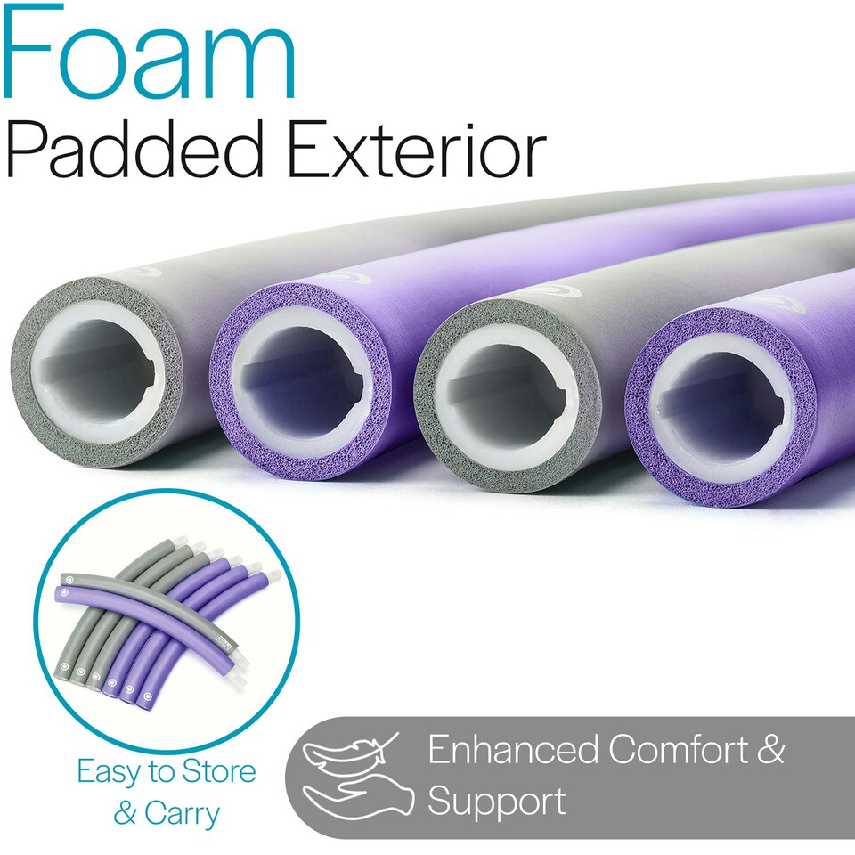 image 1 of Smooth Weighted Hoop - Purple