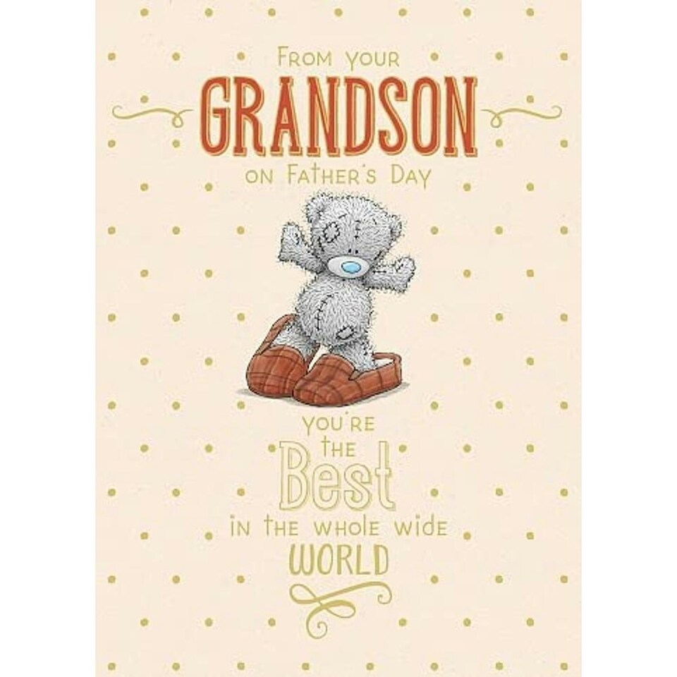 image 1 of From Your Grandson on Father's Day Card