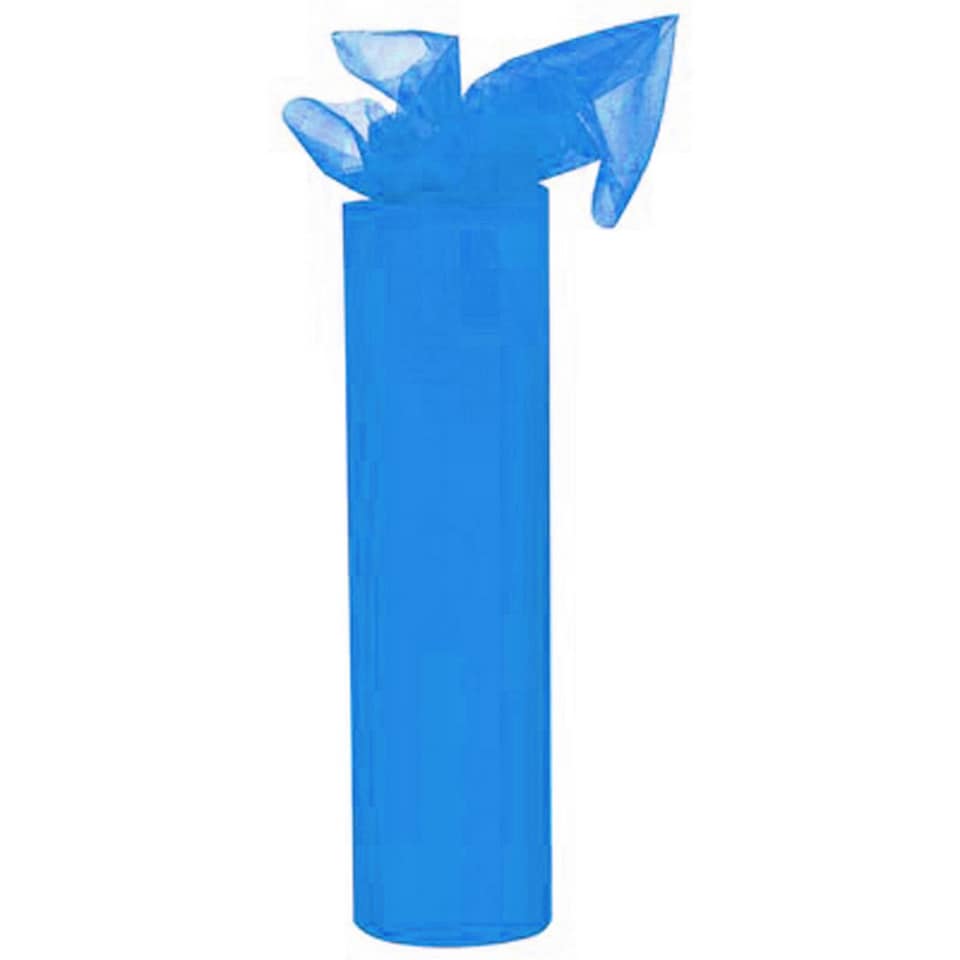 image 1 of Club Green Organza 25 Metre Snow Sheer Roll - Mid Blue - 25 Metres
