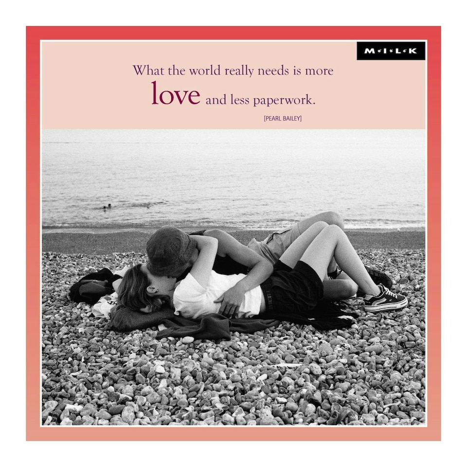 M.I.L.K Greetings Card Beach Embrace