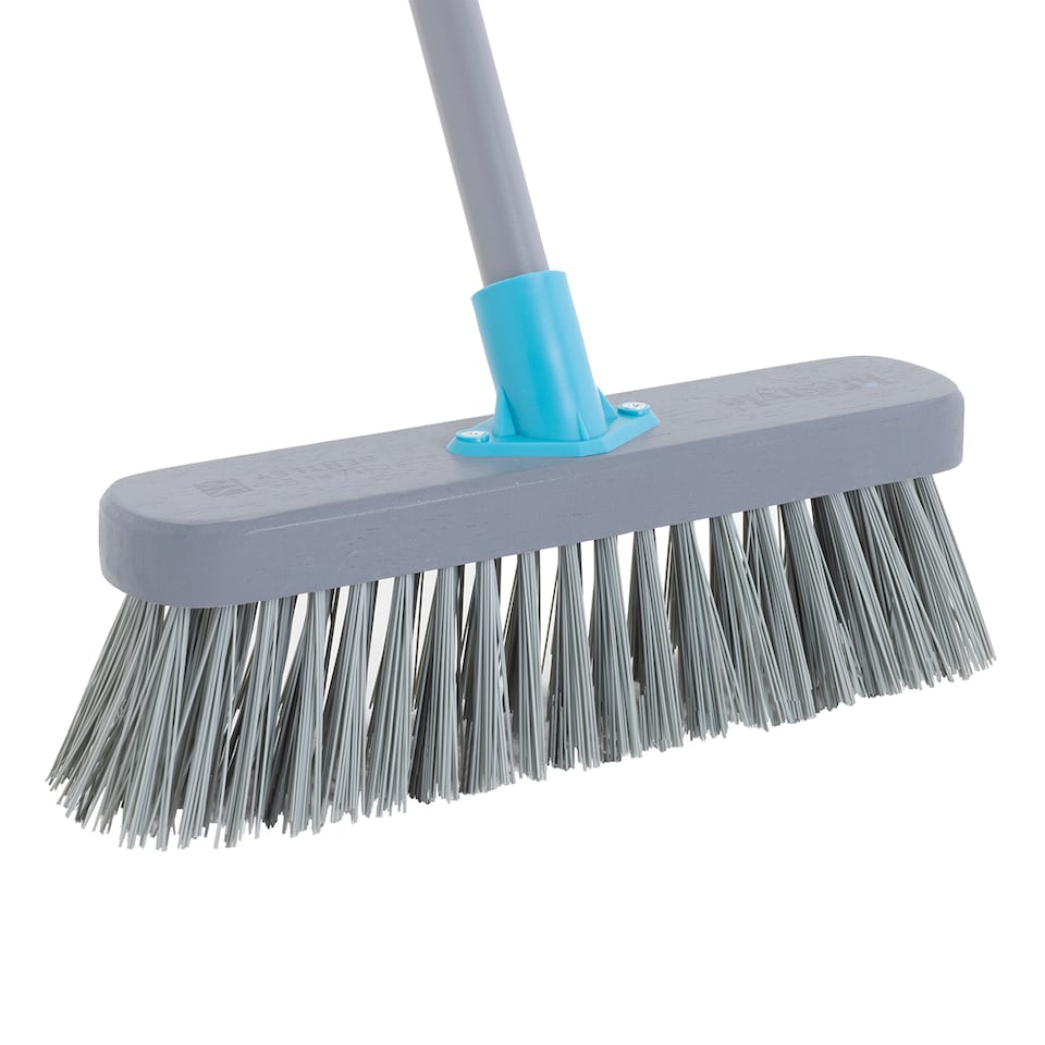 image 1 of Charles Bentley Lifestyle 12" Stiff Synthetic Outdoor Wooden Broom