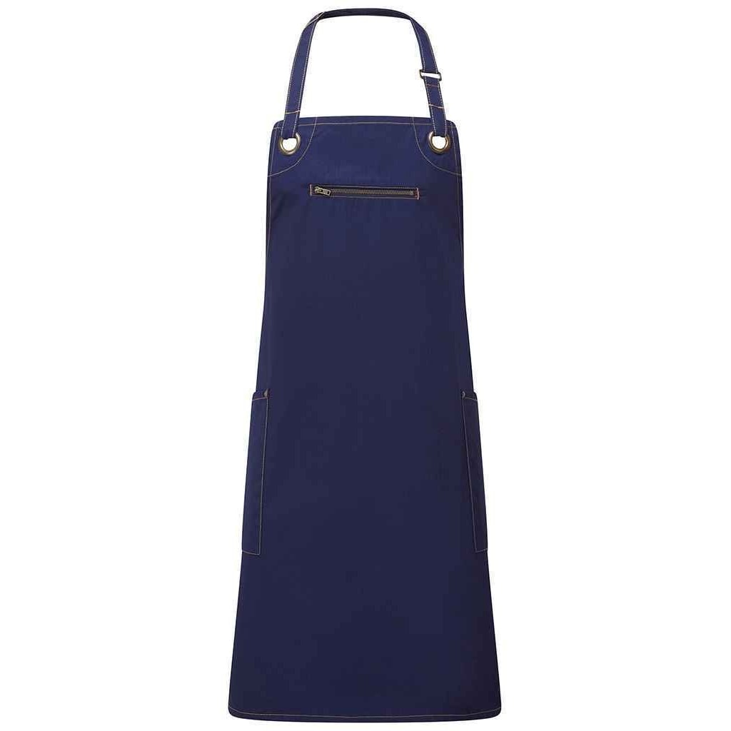 Premier Barley Full Apron Blue Navy/Camel One Size 1