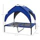image 4 of PawHut Cooling Raised Dog Bed w/ Breathable Mesh, for M, L Dogs - Dark Blue
