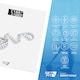 image 4 of Get Fit Bathroom Scales - Monitor Weight Loss - Digital Weighing Scale with High Precision Strain Gauge Sensor, LCD Display & Automatic On/Off - White