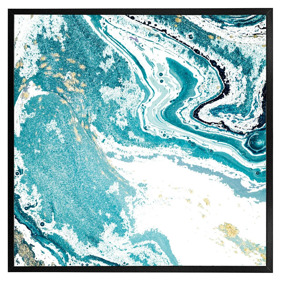 image 1 of Blue marble (Picture Frame) Brown | M
