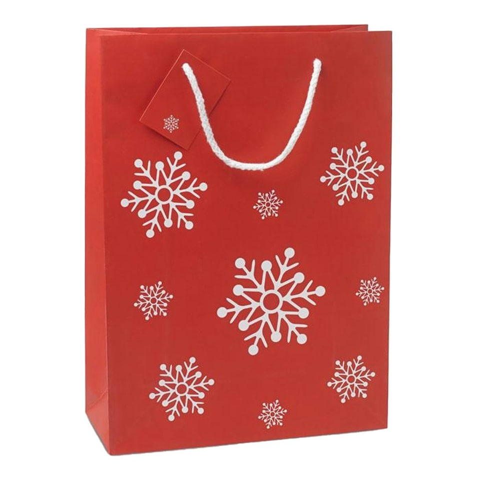 image 1 of MidOcean Bossa Christmas Gift Bag - Red - 23cm x 16cm x 10cm Red