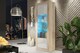 image 5 of Display Cabinet Bookcase Sideboard Storage Cabinet Cupboard Oak White High Gloss LED 170cm