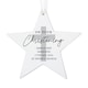 image 3 of Personalised On Your Christening Wooden Star Decoration