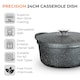 image 2 of Tower T900193 24Cm Casserole With Aluminium Lid Black