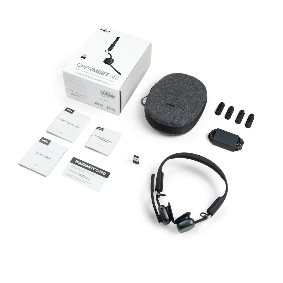 image 1 of SHOKZ OPENMEET UC WITH USB-A ADAPTER