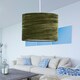 image 5 of Green Crushed Velvet 30cm Pendant Lightshade Green