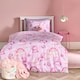 image 1 of OHS Kids Unicorn Microfibre Bedding Set Duvet Cover with Pillowcase | Purple | Lilac | Double