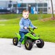 image 2 of HOMCOM 6V Kids Electric Ride on Car All Terrain Vehicle Toy Quad Bike with Forward Reverse Functions Toddlers for 18-36 Months Old Green