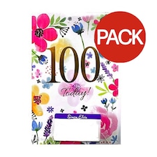 Simon Elvin Today 100th Birthday Greetings Card (Pack of 6) - Multicoloured - One Size