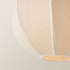 image 5 of ValueLights Belle Woven Fabric Ball Pendant Lamp Shade & Bulb | Cream