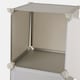 image 5 of OHS Kids Cube Storage Tower Modern Space Saving Clothes Shoes Toys 3 Boxes Organiser Unit Grey