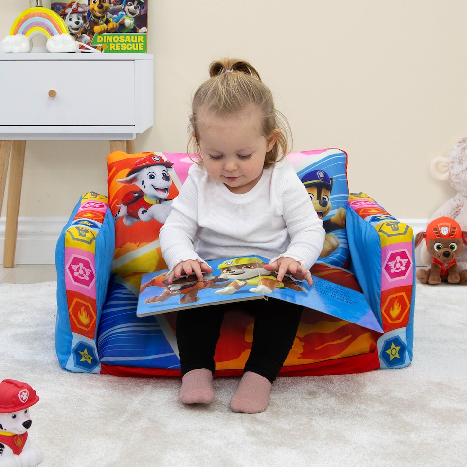 image 1 of Paw Patrol Badges Flip Out Sofa