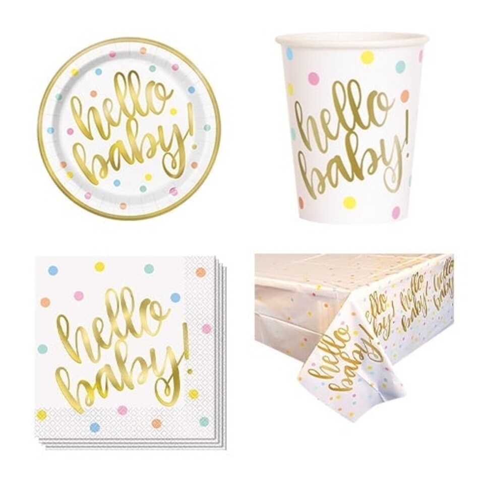 Hello Baby 8 Person Value Party Pack
