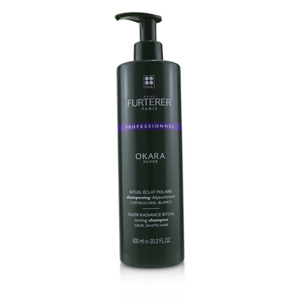 image 1 of Okara Silver Silver Radiance Ritual Toning Shampoo - Gray, White Hair (Salon Product) - 600 ml/20.2Oz