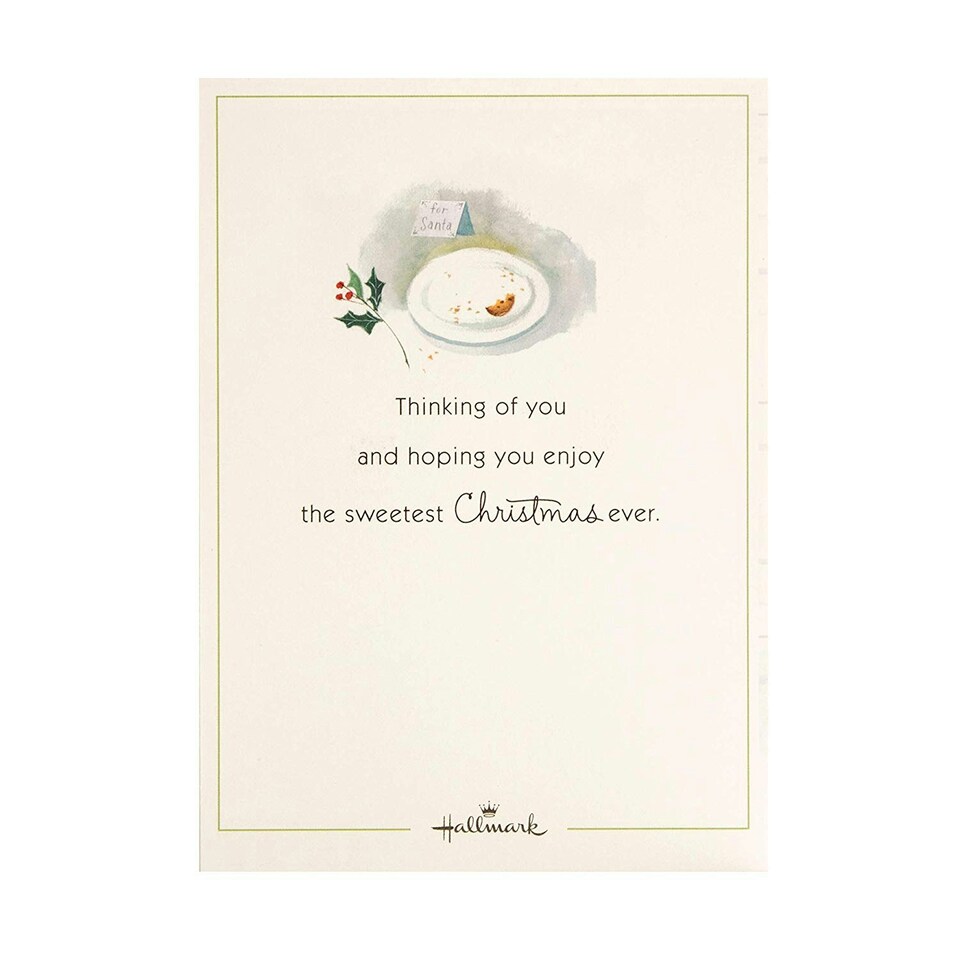 image 1 of Pop-Up 3D Christmas Card from Hallmark Paper Wonder Santa's Here Design