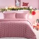 image 1 of Fusion Holly Gingham Duvet Cover Set Red