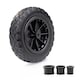 image 1 of PU Black 14" REPLACEMENT PUNCTURE PROOF WHEELBARROW WHEEL 3.50-4.00/8 UK