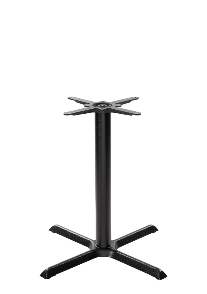 Black Cruciform Table Base - Medium - Height - 730 mm | Black