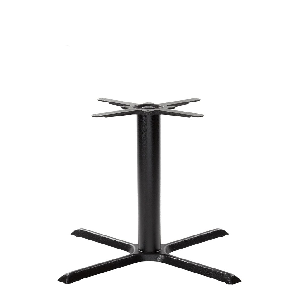 Black Cruciform Table Base - Medium - Height - 730 mm Black